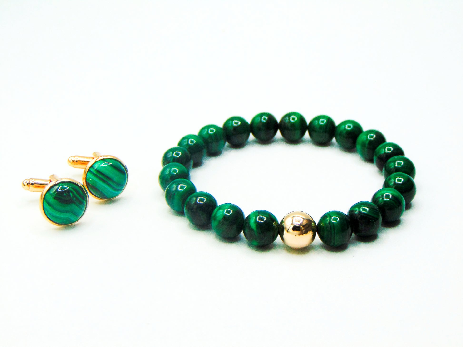Malachite Cufflink Set image 0