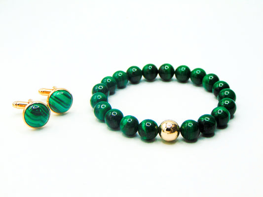 Malachite Cufflink Set image 0