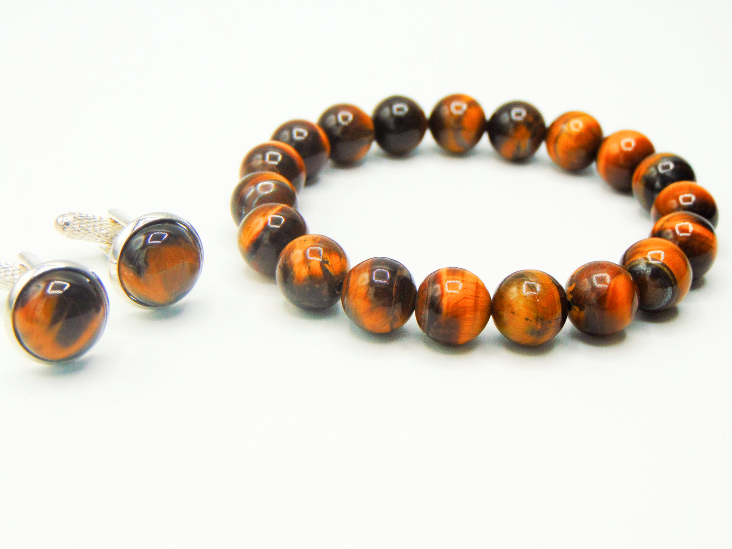 Tiger Eye Cufflink Set image 1